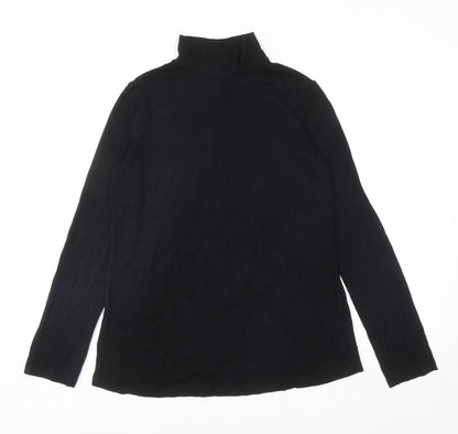Womens UK Size 10 ASOS Black Basic T-Shirt