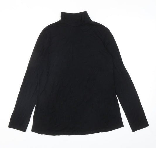 Womens UK Size 10 ASOS Black Basic T-Shirt
