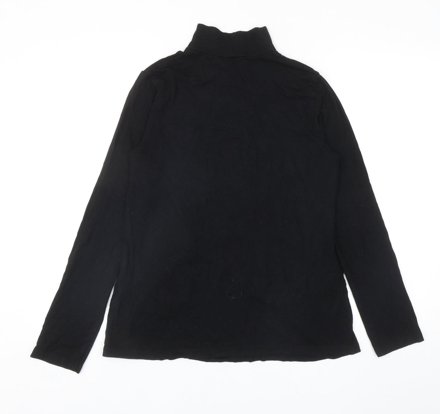 Womens UK Size 10 ASOS Black Basic T-Shirt