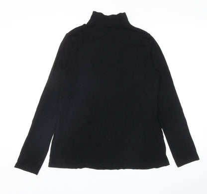 Womens UK Size 10 ASOS Black Basic T-Shirt