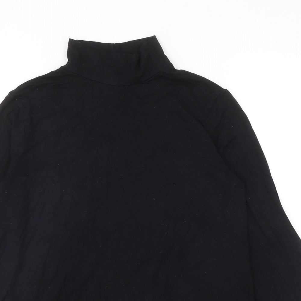 Womens UK Size 10 ASOS Black Basic T-Shirt