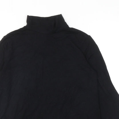 Womens UK Size 10 ASOS Black Basic T-Shirt
