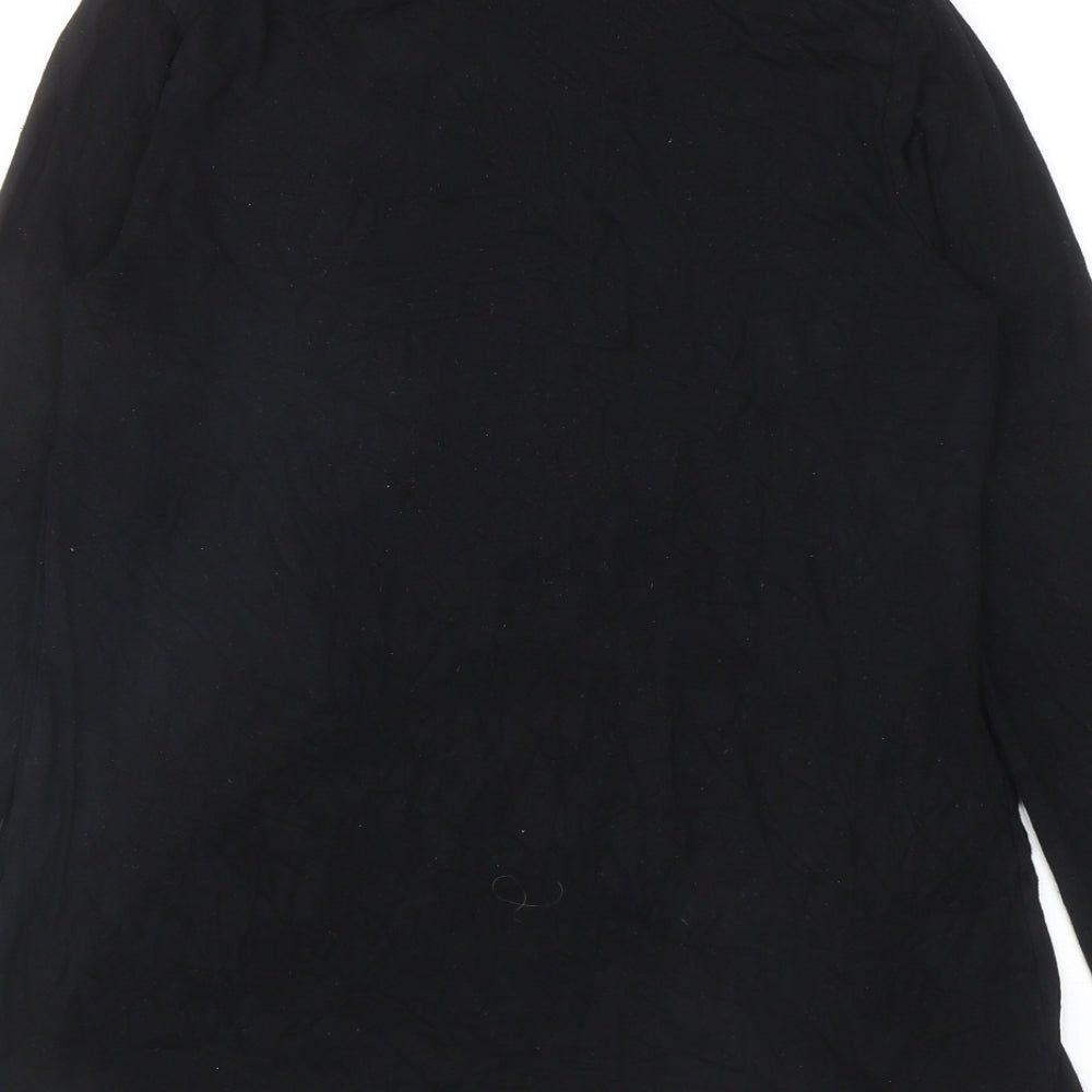 Womens UK Size 10 ASOS Black Basic T-Shirt