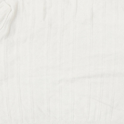 Marks and Spencer Mens Grey V-Neck Acrylic Pullover Jumper Size XL