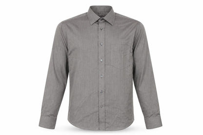 Mens UK Size 39 Marks and Spencer Brown  Button-Up Long Sleeve Casual Shirt