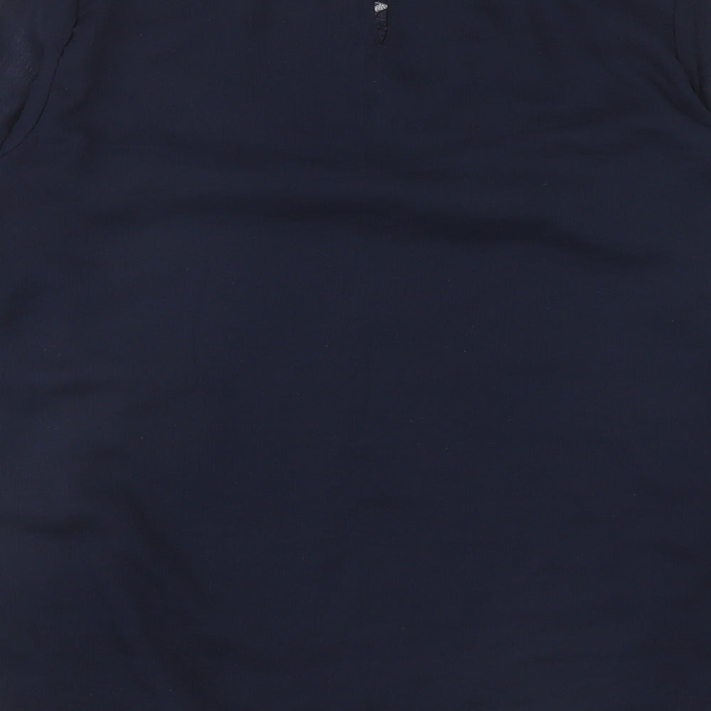 Womens UK Size 8 H&M Blue Basic Blouse