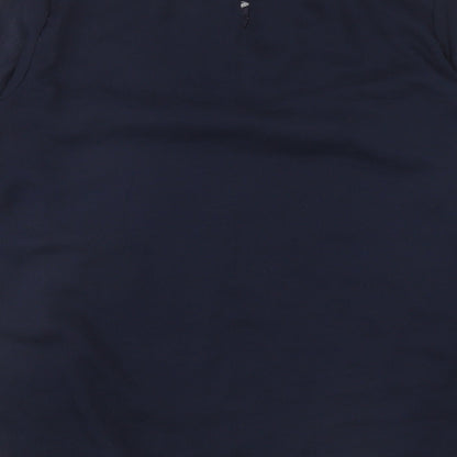 Womens UK Size 8 H&M Blue Basic Blouse