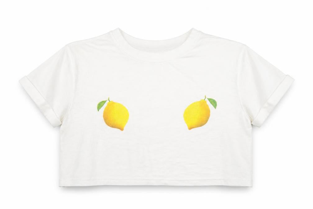 Womens UK Size 8 Missguided White Cropped T-Shirt