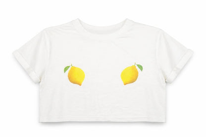 Womens UK Size 8 Missguided White Cropped T-Shirt