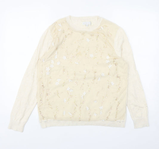 Womens UK Size 18 RJR. John Rocha Ivory Pullover Jumper