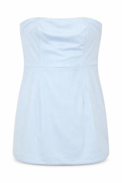 Womens UK Size 8 PRETTYLITTLETHING Blue Basic Blouse