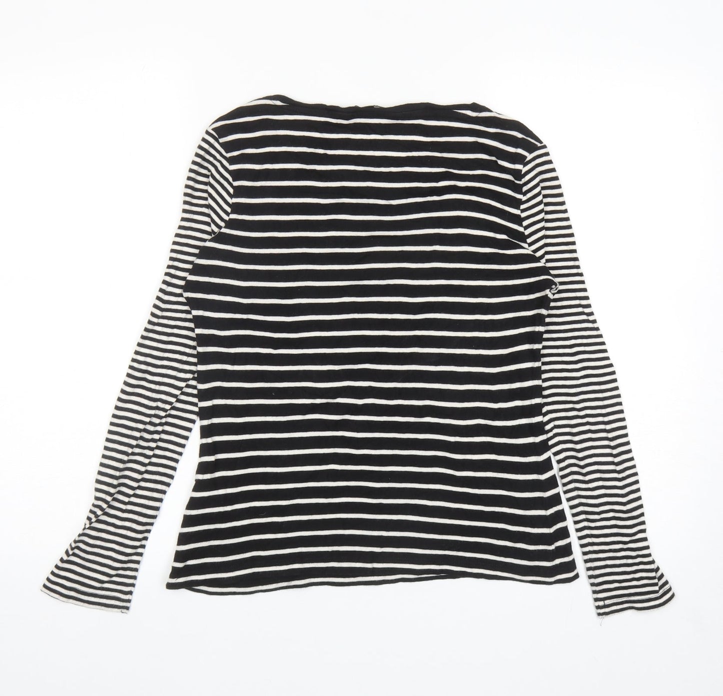 Womens UK Size 12 Debenhams Black Basic T-Shirt