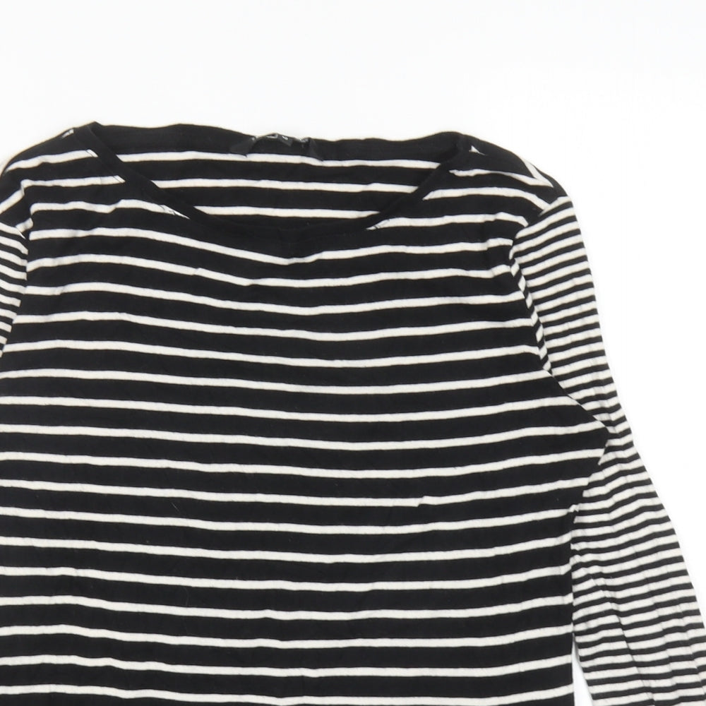 Womens UK Size 12 Debenhams Black Basic T-Shirt