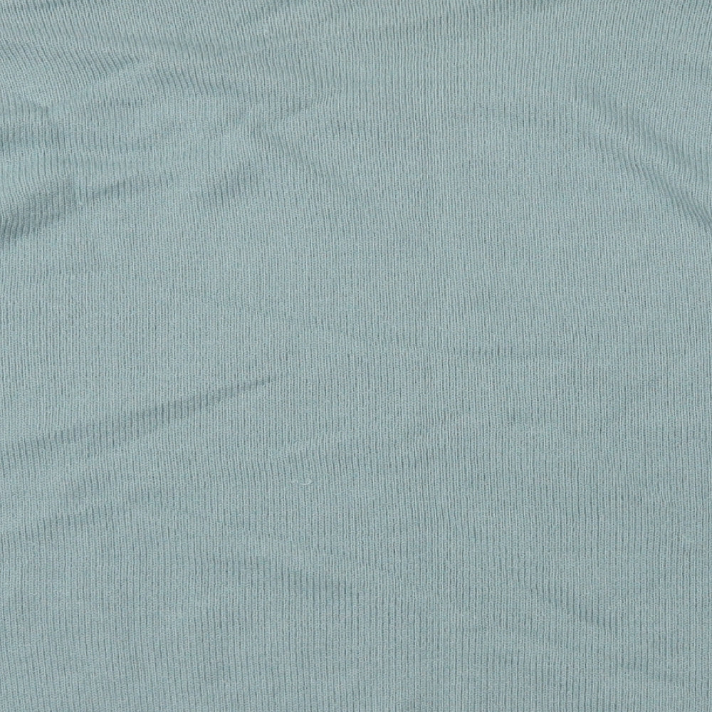 Womens UK Size M Isle Essentials Blue Basic T-Shirt