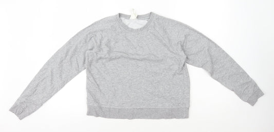 H&M Womens Grey Cotton Pullover Sweatshirt Size S Pullover