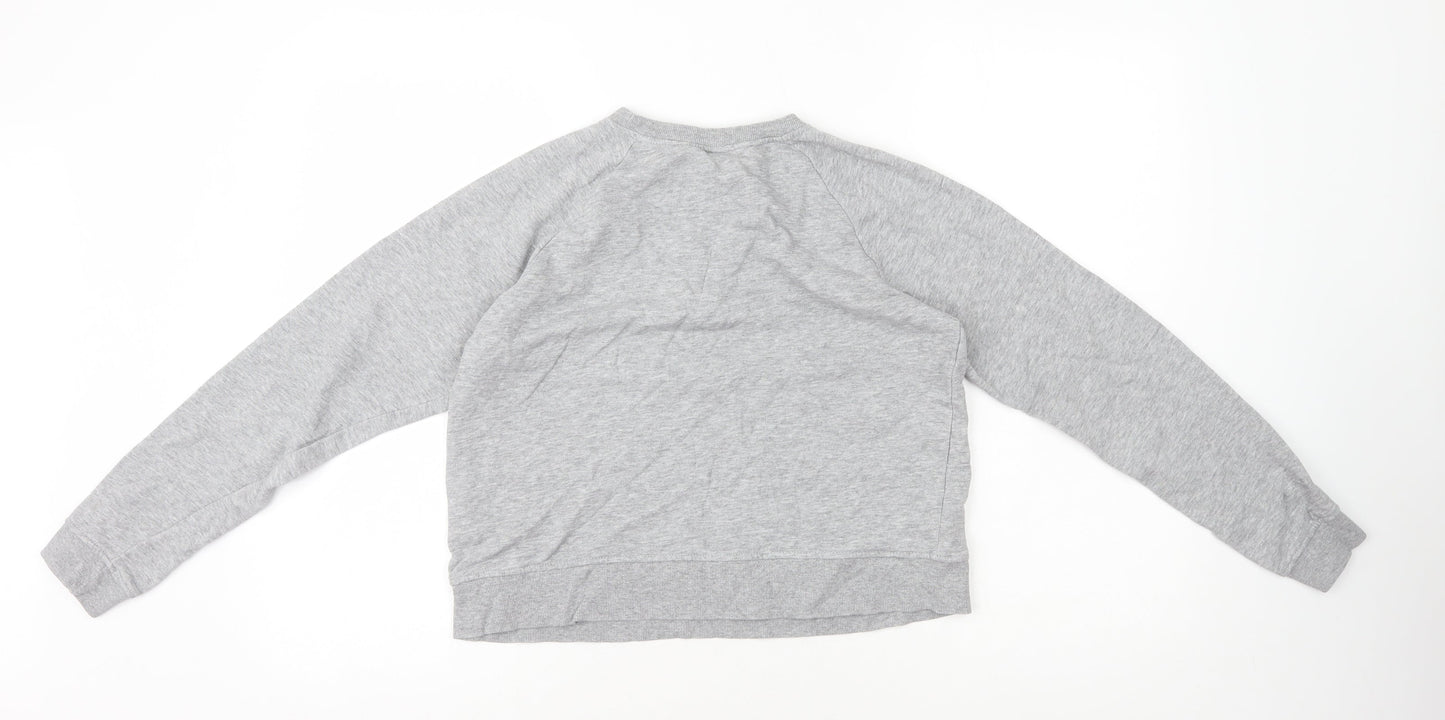 H&M Womens Grey Cotton Pullover Sweatshirt Size S Pullover