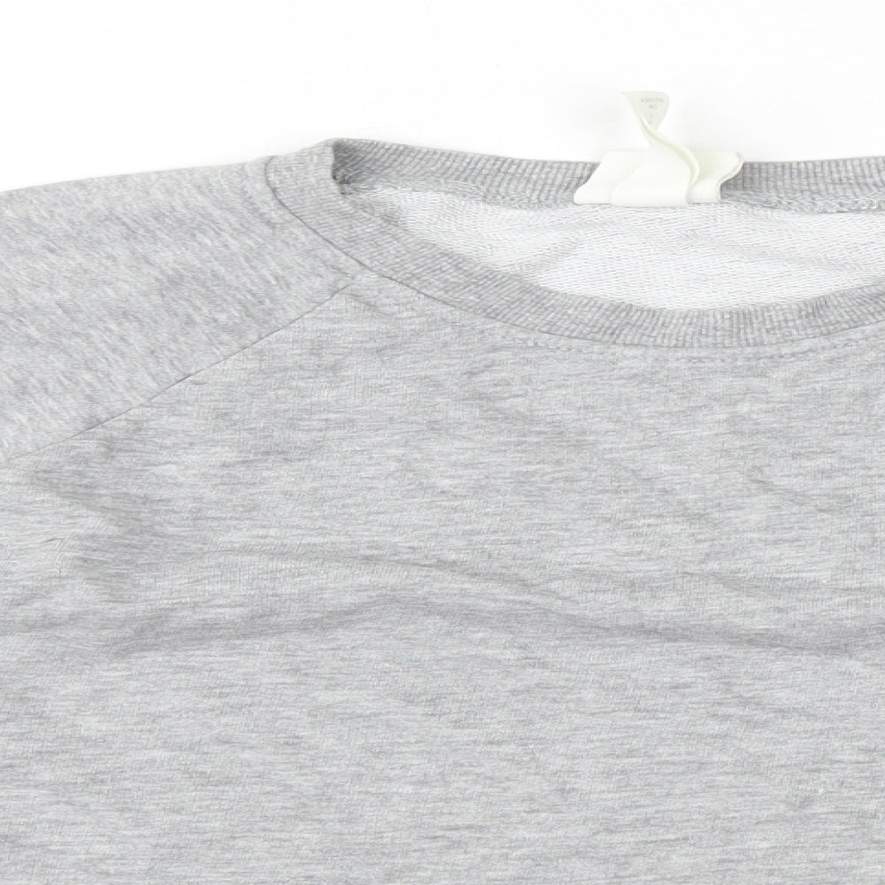 H&M Womens Grey Cotton Pullover Sweatshirt Size S Pullover