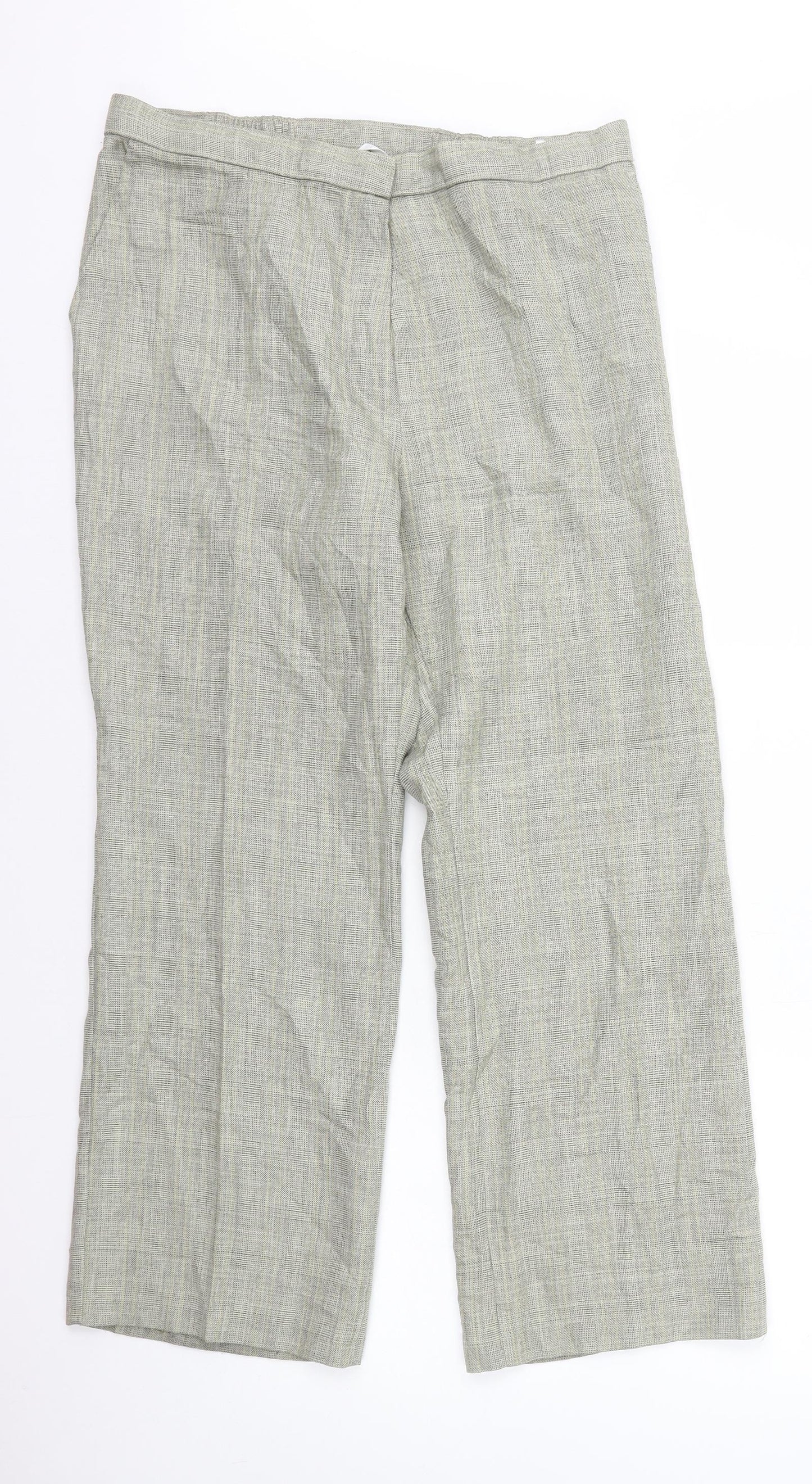 Womens UK Size 16 Marks and Spencer Regular Fit  Beige Trousers