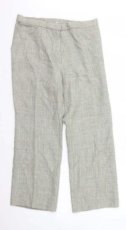 Womens UK Size 16 Marks and Spencer Regular Fit  Beige Trousers