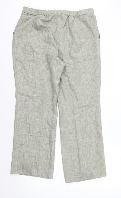 Womens UK Size 16 Marks and Spencer Regular Fit  Beige Trousers