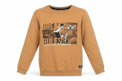 George Boys Brown Cotton Pullover Sweatshirt Size 9-10 Years Pullover - Break the Rules Skateboard