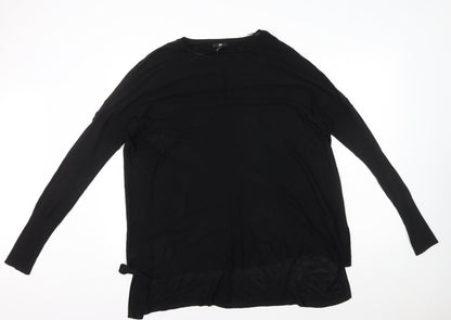 Womens UK Size M H&M Black Basic T-Shirt