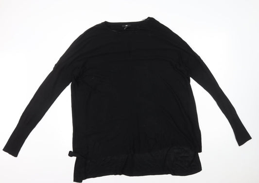 Womens UK Size M H&M Black Basic T-Shirt