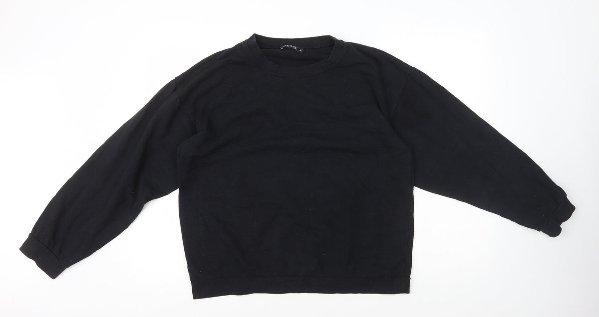 I SAW IT FIRST Womens Black Cotton Pullover Sweatshirt Size XL Pullover
