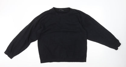 I SAW IT FIRST Womens Black Cotton Pullover Sweatshirt Size XL Pullover