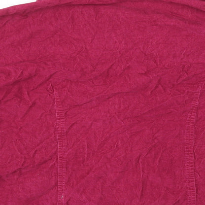 Womens UK Size 10 Preworn Pink Basic Button-Up