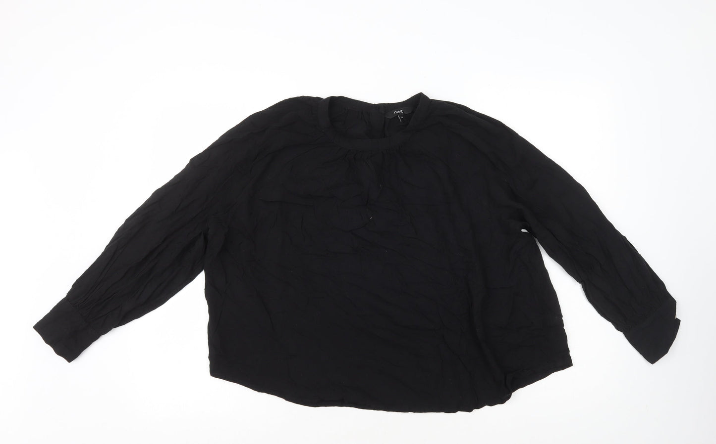 Womens UK Size 12 NEXT Black Basic T-Shirt
