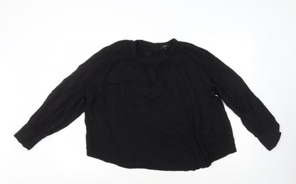Womens UK Size 12 NEXT Black Basic T-Shirt
