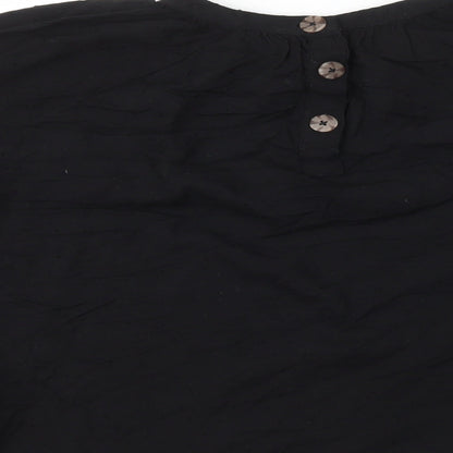 Womens UK Size 12 NEXT Black Basic T-Shirt