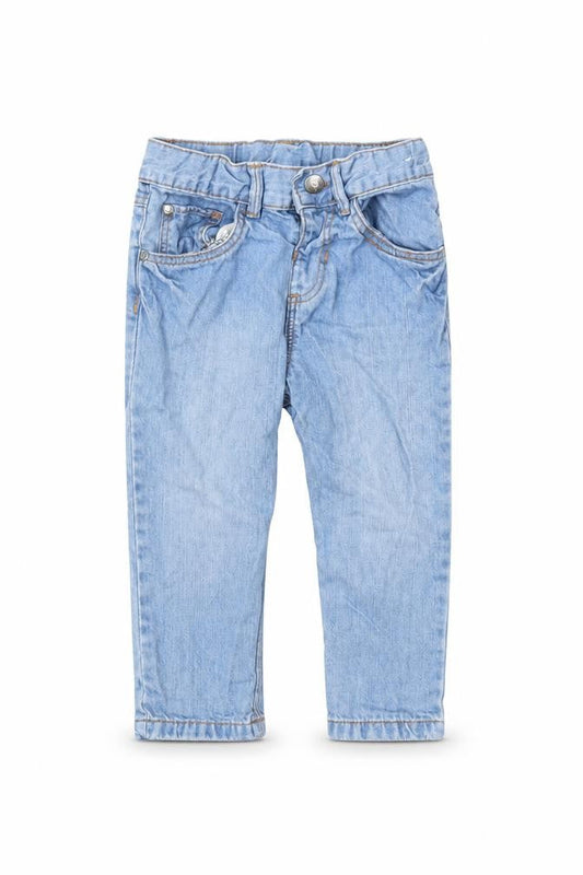 TEX Baby Blue Cotton Capri Jeans Size 12-18 Months Snap