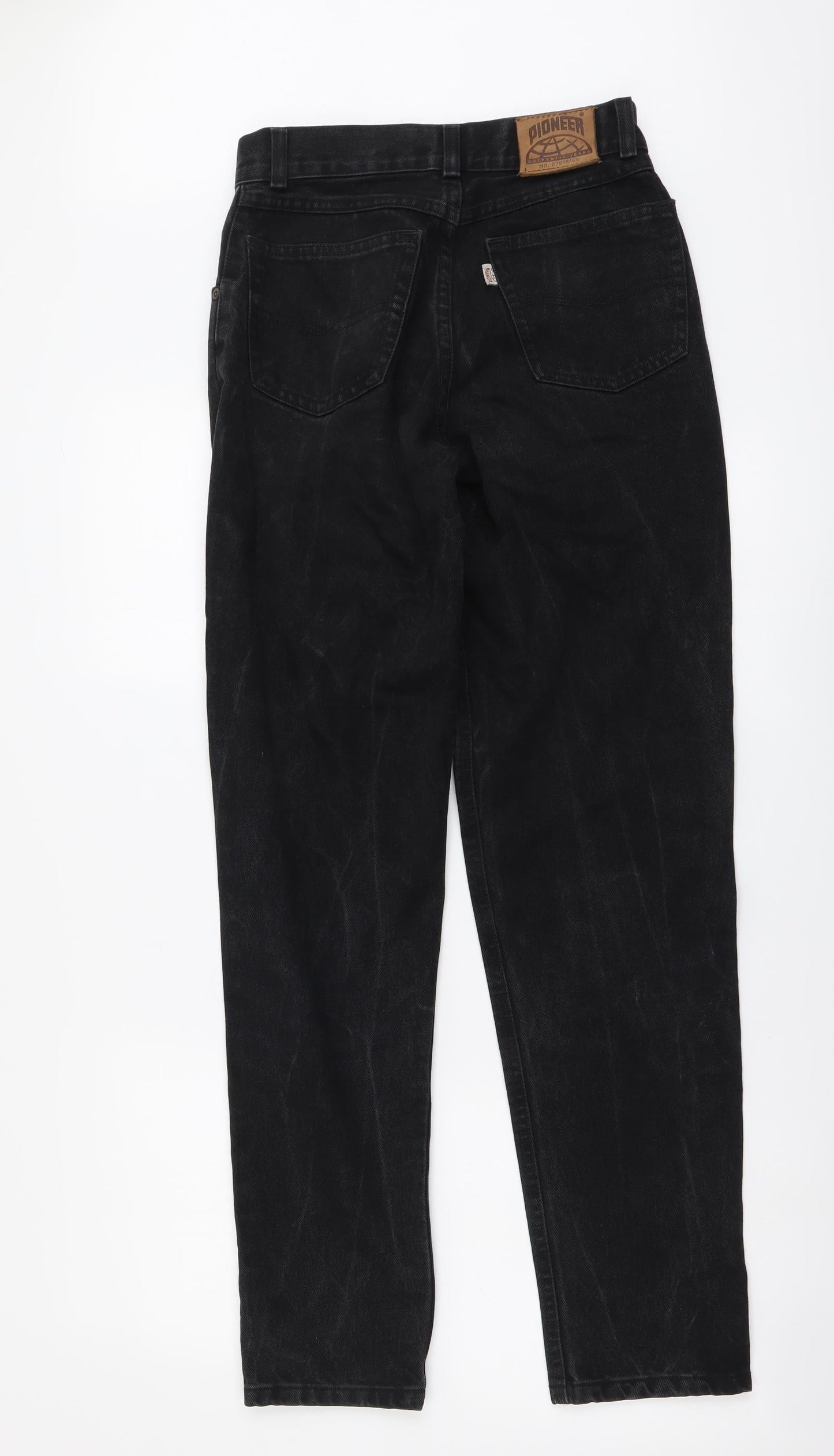 Pioneer Womens Black Cotton Mom Jeans Size 26 in L31 in Regular Button