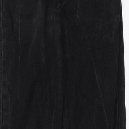 Pioneer Womens Black Cotton Mom Jeans Size 26 in L31 in Regular Button