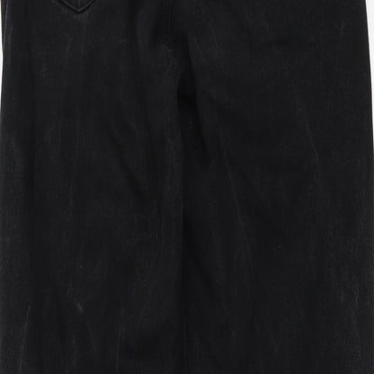 Pioneer Womens Black Cotton Mom Jeans Size 26 in L31 in Regular Button