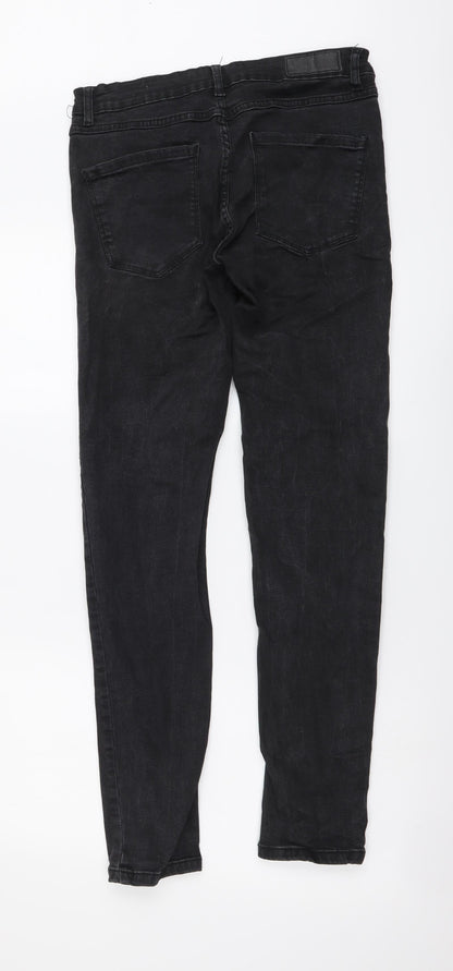 Denim & Co. Mens Black Cotton Skinny Jeans Size 30 in L32 in Regular Button