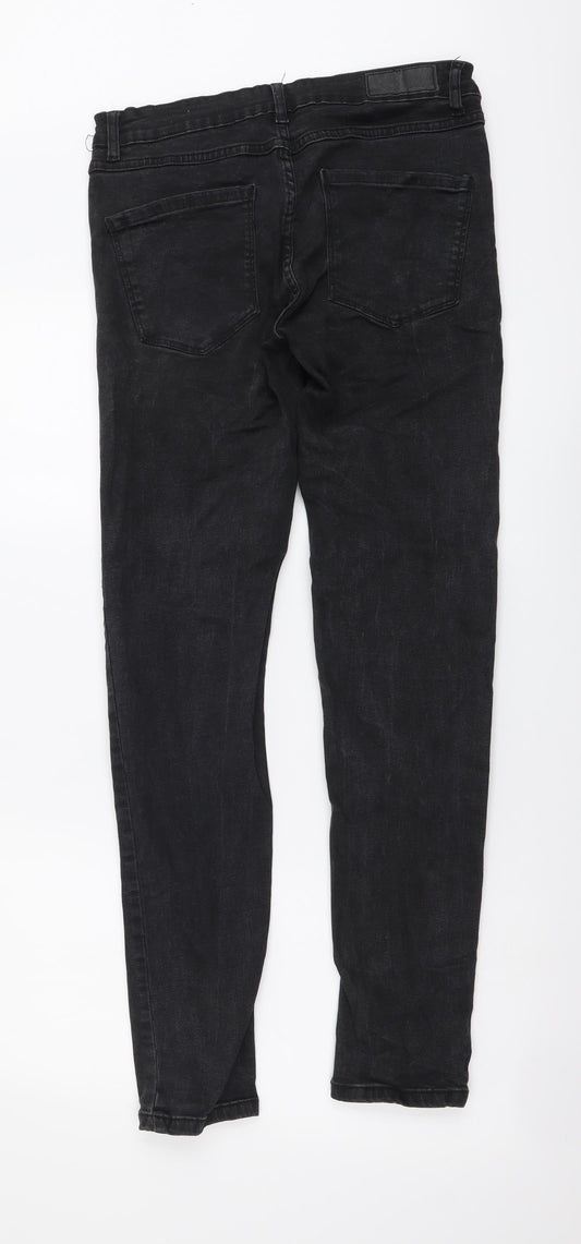 Denim & Co. Mens Black Cotton Skinny Jeans Size 30 in L32 in Regular Button