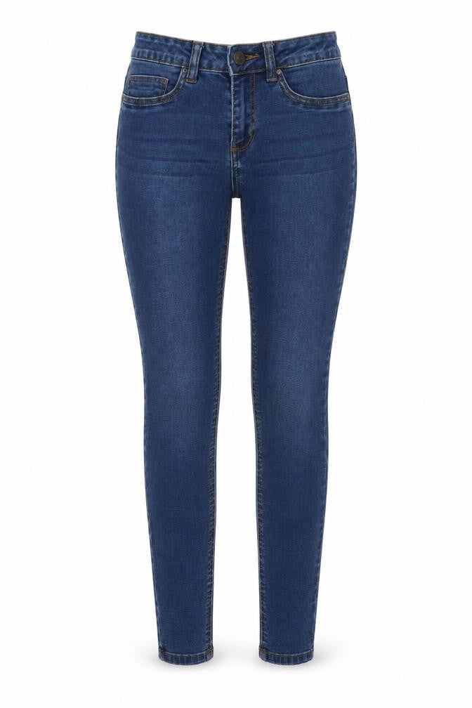 Womens UK Size 27 in Noisy may Regular Fit Skinny Blue Jeans