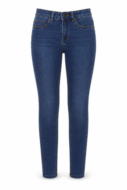 Womens UK Size 27 in Noisy may Regular Fit Skinny Blue Jeans