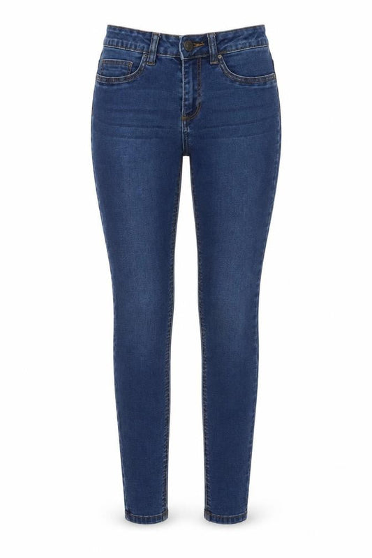 Womens UK Size 27 in Noisy may Regular Fit Skinny Blue Jeans