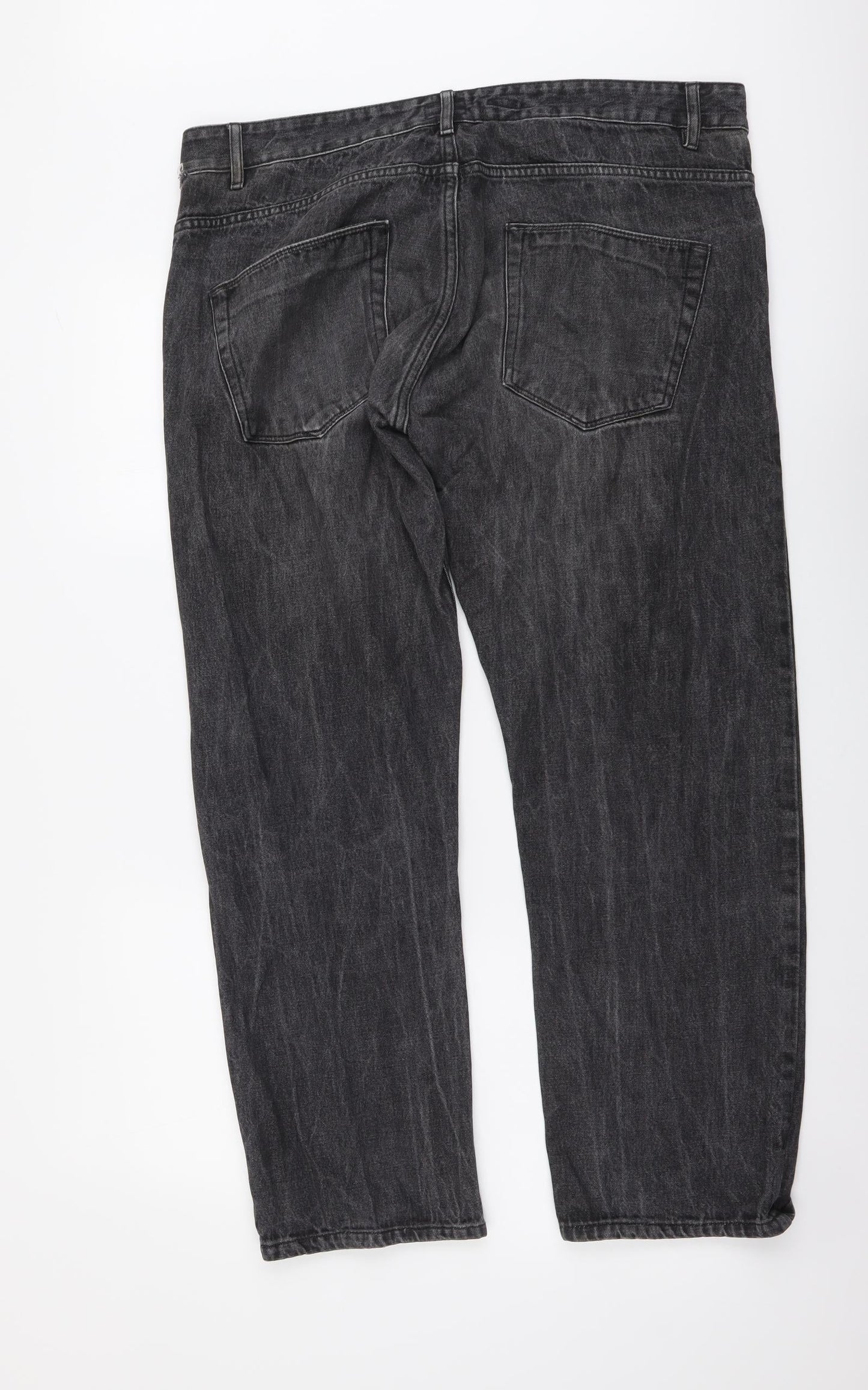 Womens UK Size 38 in Easy Regular Fit Straight Grey Jeans