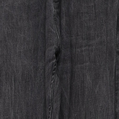 Womens UK Size 38 in Easy Regular Fit Straight Grey Jeans