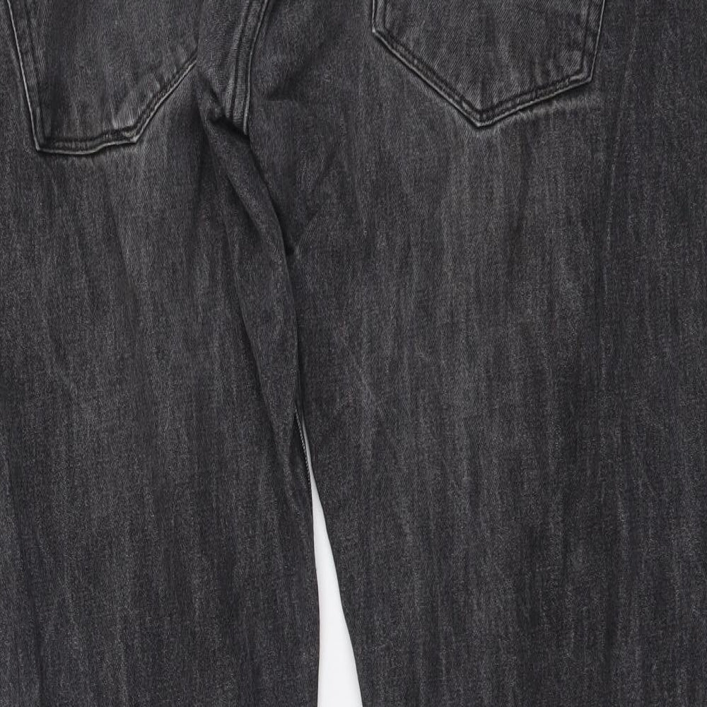 Womens UK Size 38 in Easy Regular Fit Straight Grey Jeans