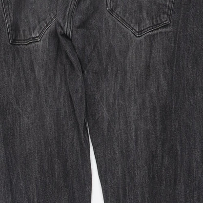 Womens UK Size 38 in Easy Regular Fit Straight Grey Jeans