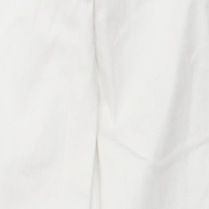 F&F Womens White Cotton Skinny Jeans Size 8 L29 in Regular Button