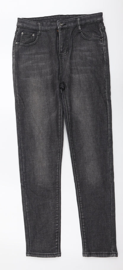 Womens UK Size 28 in Preworn Regular Fit Skinny Grey Jeans