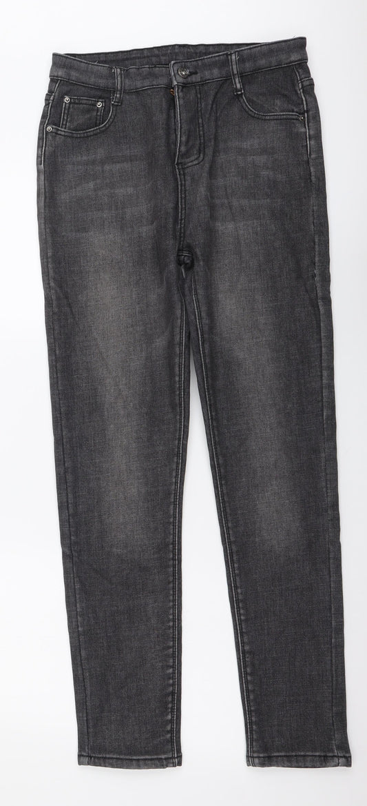 Womens UK Size 28 in Preworn Regular Fit Skinny Grey Jeans
