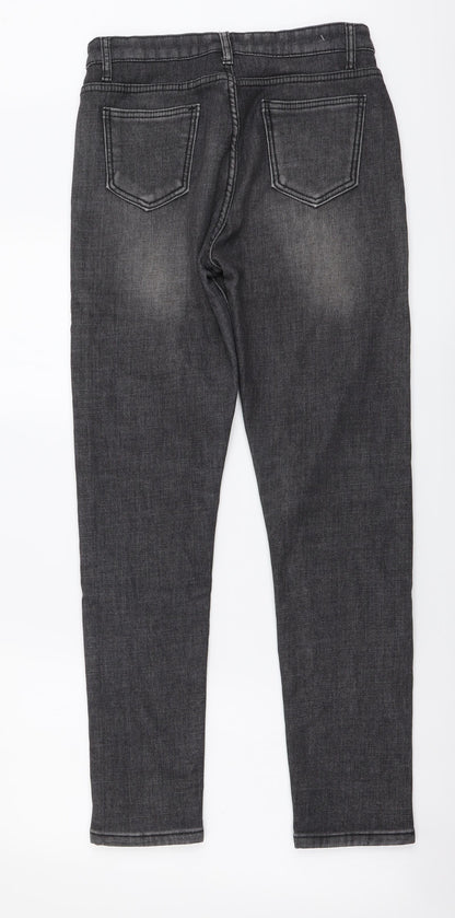 Womens UK Size 28 in Preworn Regular Fit Skinny Grey Jeans